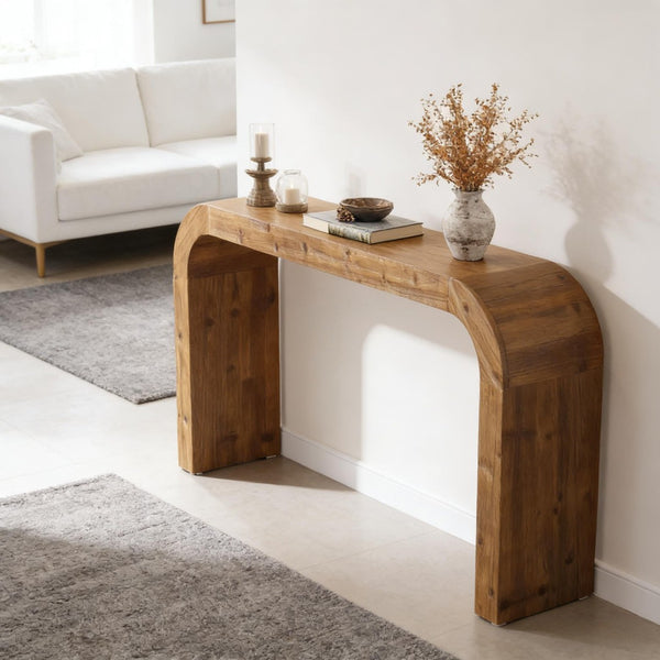 English Elm Coffee Console Table Industrial Metal Frame Vintage Wood Grain 2 Tier Entryway Sofa T3971P447513