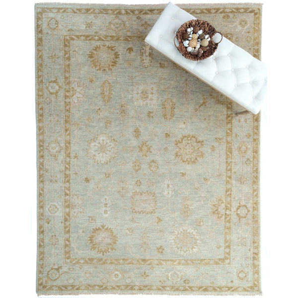 Capel Rugs Braymore-sutton Hand-knotted Wool Rug – Tranquil Ziegler And Ushak Designs For Cozy Spaces Vintage Sepia, Gray 100% Wool 1228rs10001400310