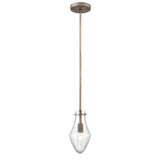 Culmination 5'' Wide 1-Light Mini Pendant - Weathered Zinc 12295/1 Elk Lighting