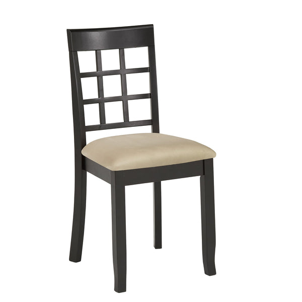 Windsor Lattice Back Rubberwood Dining Chair Set for Kitchen Nook