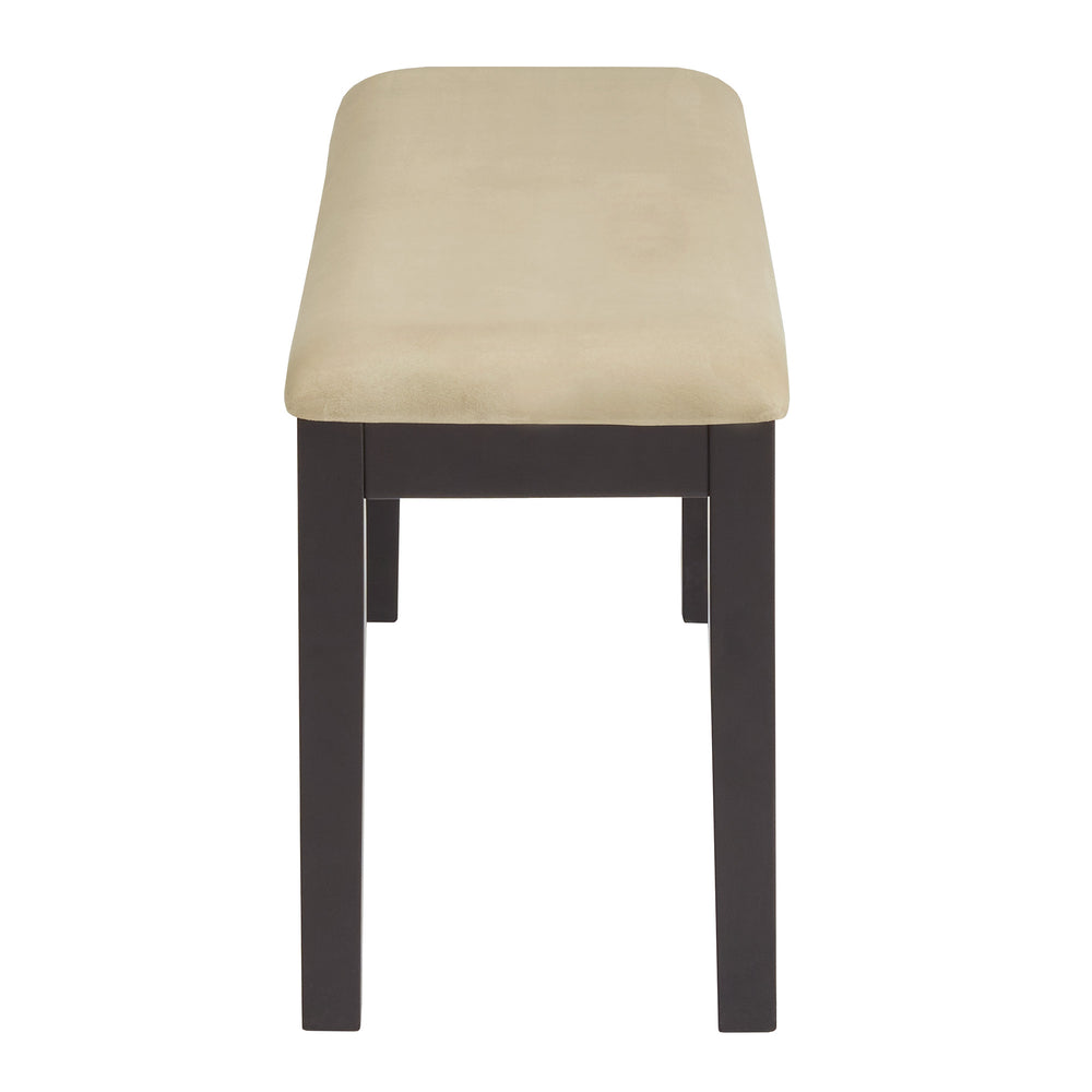 Homelegance Jeann Upholstered Entry Bench with Rubberwood Frame and Foam Cushion Seat 122C790W(N1)