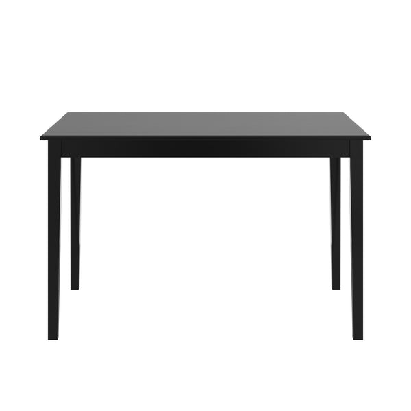 Homelegance Jeann Solid Wood 48 Inch Rectangular Dining Table with Black Finish 122D100W(3A)
