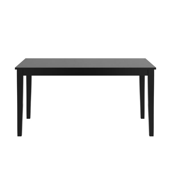 Homelegance Jeann 60 Inch Black Rubberwood Rectangular Dining Table for Modern Homes 122D200W(3A)