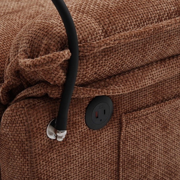 English Elm United We Win 106" U-Shaped Sectional Sofa - Comfy Chenille Couch With Usb Ports, Storage Ottoman & Pillows W1568S00234-GIGA