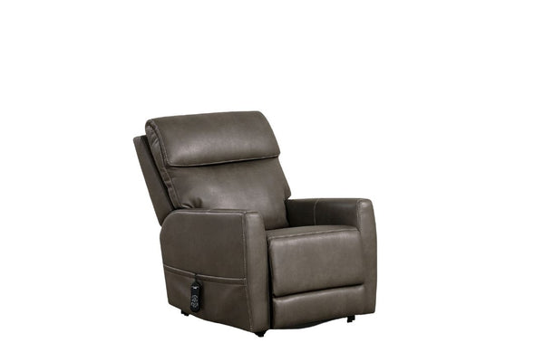 English Elm Contemporary Sandbach Manual Glider Recliner with Padded Track Arms, Smooth Motion, Soft Neutral Fabric Upholstery Gray 31 L x 36 W x 34 H B2741P387677