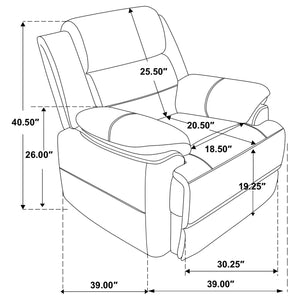 English Elm Worthington Dark Brown Padded Armchair with Pillowtop Arms and Foam Cushions for Cozy Relaxation and Style B062P354059