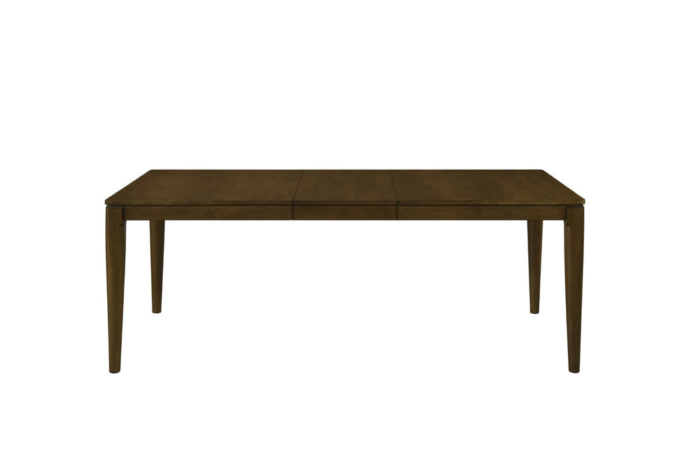 English Elm 1pc Oak Veneer Extendable Dining Table Seats 4 to 6 with Built-in Leaf Modern B011P490003