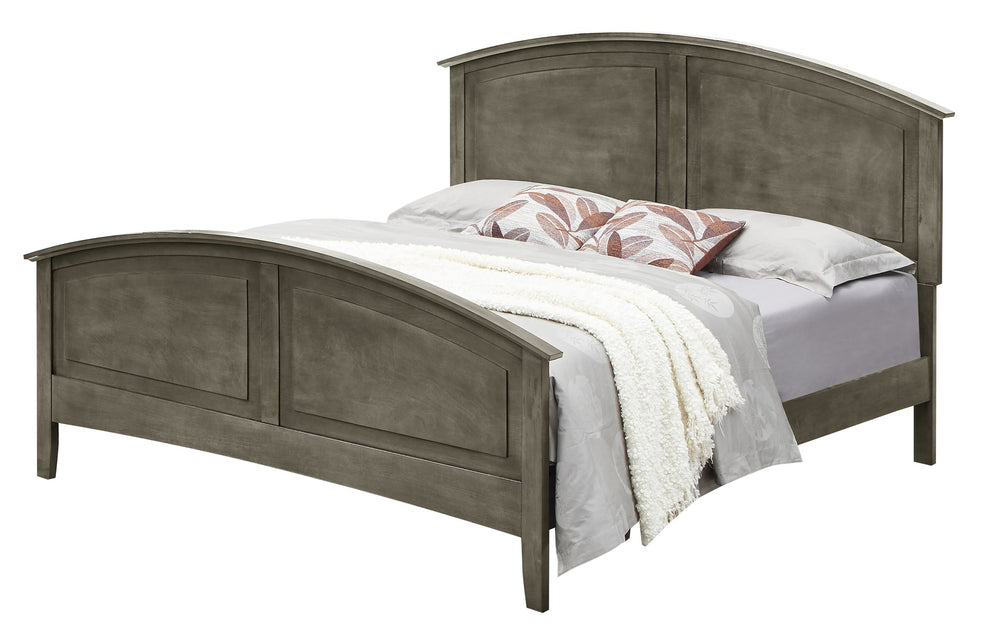 English Elm Stylish Modern King Bed with Durable Particle Board Frame, Neutral Finish, Casual Versatile Design Gray 5 L x 86 W x 8 H B078S00413