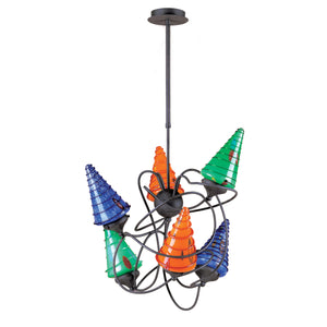 Pazzo 24'' Wide 6-Light Chandelier - Mixed Colors 123-6M Elk Lighting