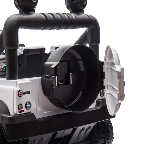English Elm Licensed Land Rover Defender Ride on Car 24v Dual Motor with Parental Remote White W1578P339064