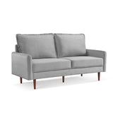 IDEAZ Velvet Upholstered Sofa Grey 1231LSL
