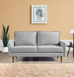 IDEAZ Velvet Upholstered Sofa Grey 1231LSL