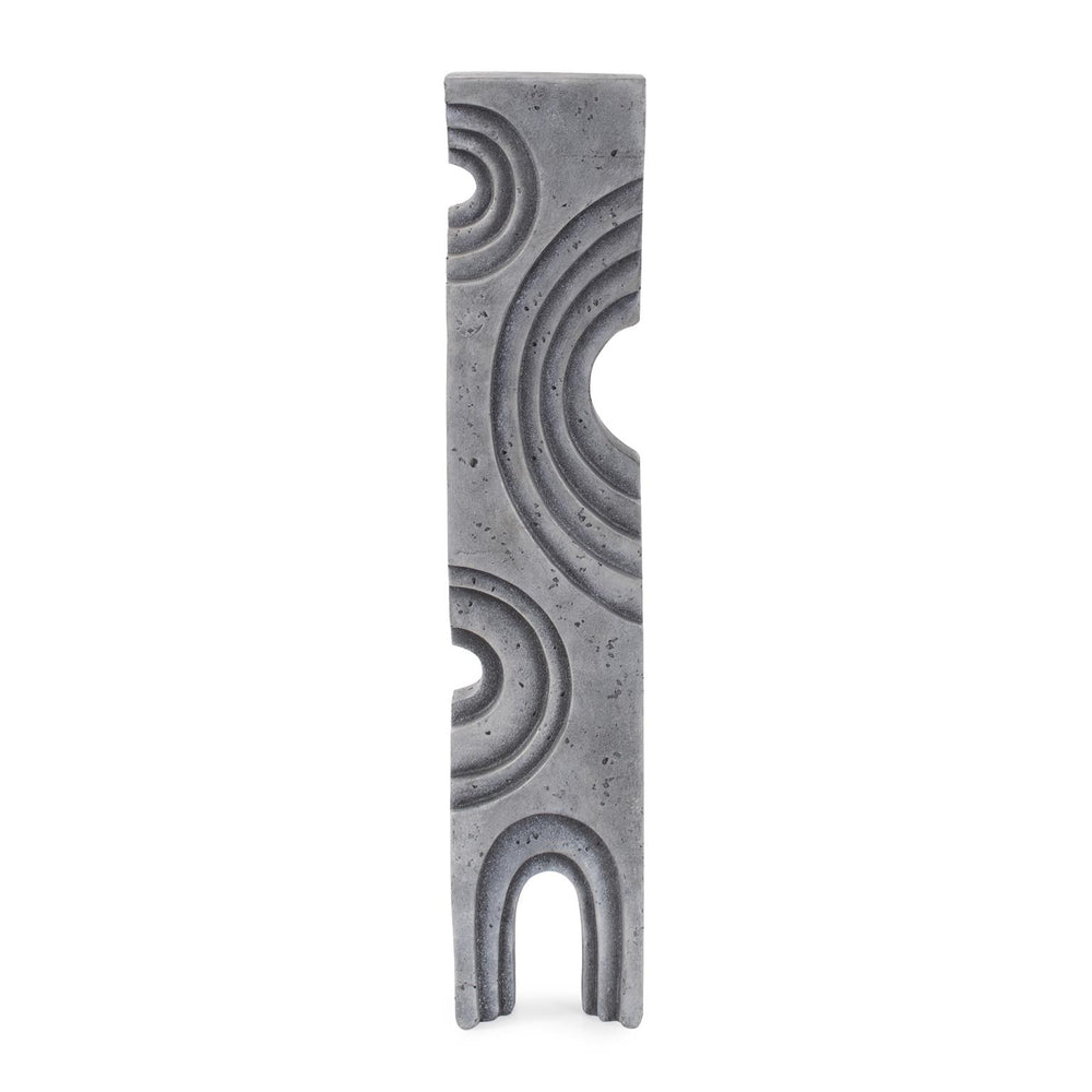 Howard Elliott Elswit Tower Sculpture - Modern Art Nouveau Design With Chiseled Arches, Perfect For Any Space Gray Polyresin 12334-howard-elliott