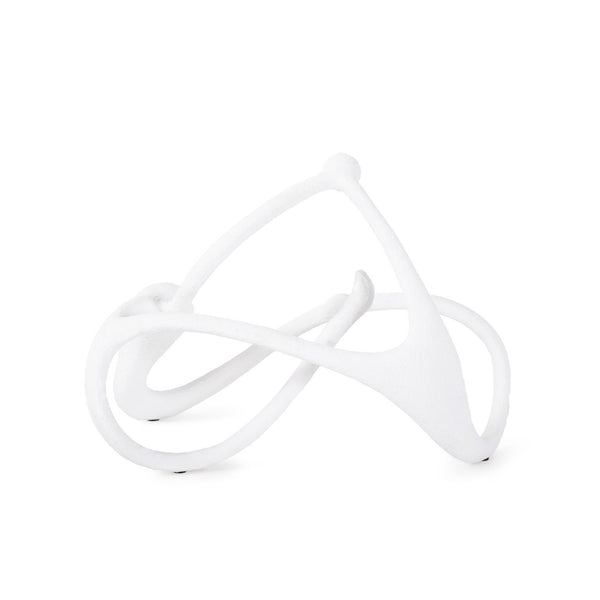 Howard Elliott Endro Abstract Sculpture - Captivating Art Piece To Elevate Your Home Decor With Sophisticated Style White Polyresin 12337-howard-elliott