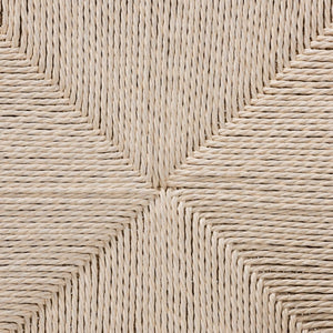 Baxton Studio Baxton Studio Paxton 2-Piece Modern Dining Chair Set with Woven Rope Seat & Ergonomic Design Y-A-W-White/Rope-Wishbone-Chair