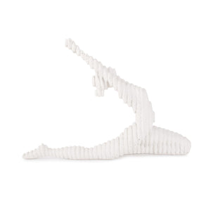 Howard Elliott Yin Yoga Pose Sculpture In Textured Polyresin - Add Tranquility And Serenity To Your Space! White Polyresin 12354-howard-elliott