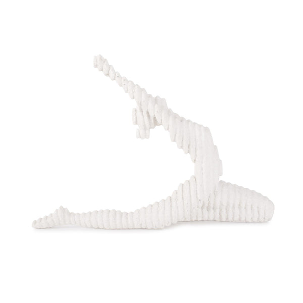 Howard Elliott Yin Yoga Pose Sculpture In Textured Polyresin - Add Tranquility And Serenity To Your Space! White Polyresin 12354-howard-elliott
