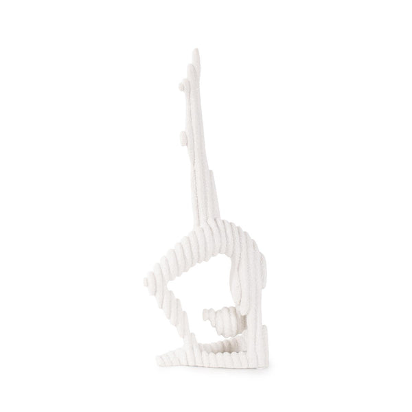 Howard Elliott Yin Yoga Pose Sculpture In Textured Polyresin - Add Tranquility And Serenity To Your Space! White Polyresin 12355-howard-elliott