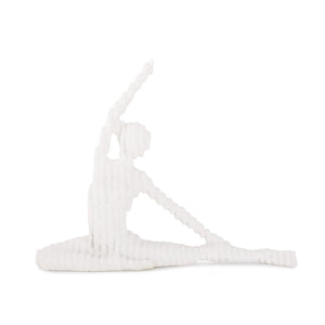Howard Elliott Yin Yoga Pose Sculpture In Textured Polyresin - Add Tranquility And Serenity To Your Space! White Polyresin 12356-howard-elliott