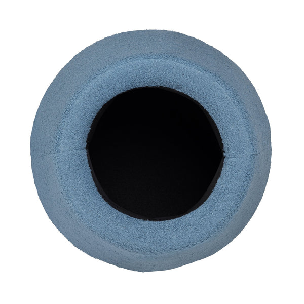 Crestview Collection Modern Mushroom-inspired Ottoman With Hidden Storage - Stylish Spice Yellow Accent For Any Room Blue Solid Wood Evfzr3908indg