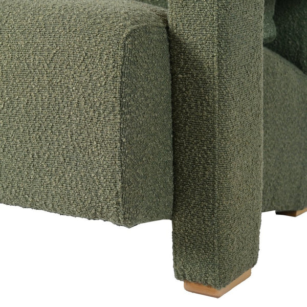 English Elm Mirod Geometric Accent Chair Set of 2 with Lumbar Support and Square Wood Legs N760S0000035C