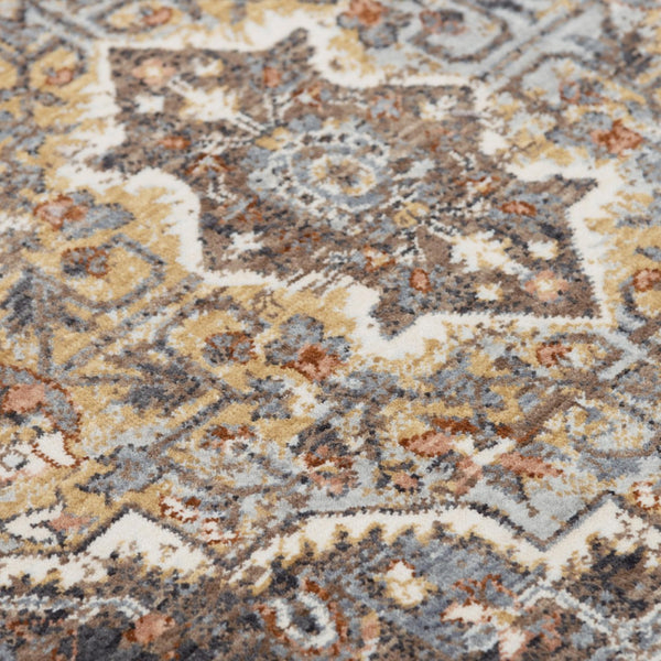 Alora Decor Jade Terracotta Persian-Inspired Rug With Navy, Maroon & Ivory Accents — Recycled Polyester, Durable Elegance 10' x 13' 123123736TT540113