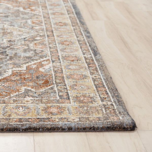 Alora Decor Jade Terracotta Persian-Inspired Rug With Navy, Maroon & Ivory Accents — Recycled Polyester, Durable Elegance 10' x 13' 123123736TT540113