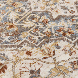Alora Decor Jade Persian-Inspired Terracotta Area Rug In Recycled Polyester — Durable, Stain-Resistant, Eco-Chic Style 5'2" x 7'9" 12312373737545279
