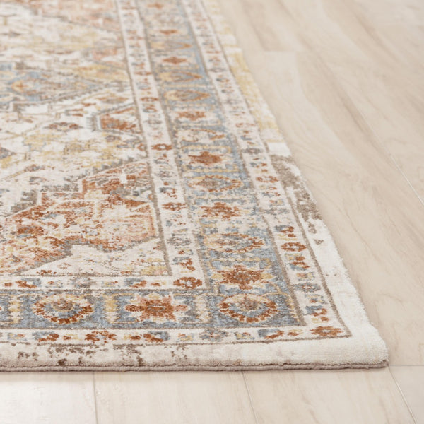 Alora Decor Jade Persian-Inspired Terracotta Area Rug In Recycled Polyester — Durable, Stain-Resistant, Eco-Chic Style 5'2" x 7'9" 12312373737545279