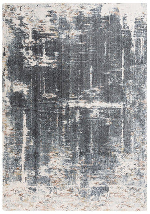 Alora Decor Jade Abstract Navy Gray Ivory Rug – Eco-Friendly 100% Recycled Polyester, Durable Low-Profile Weave 10' x 13' 12312374000090113
