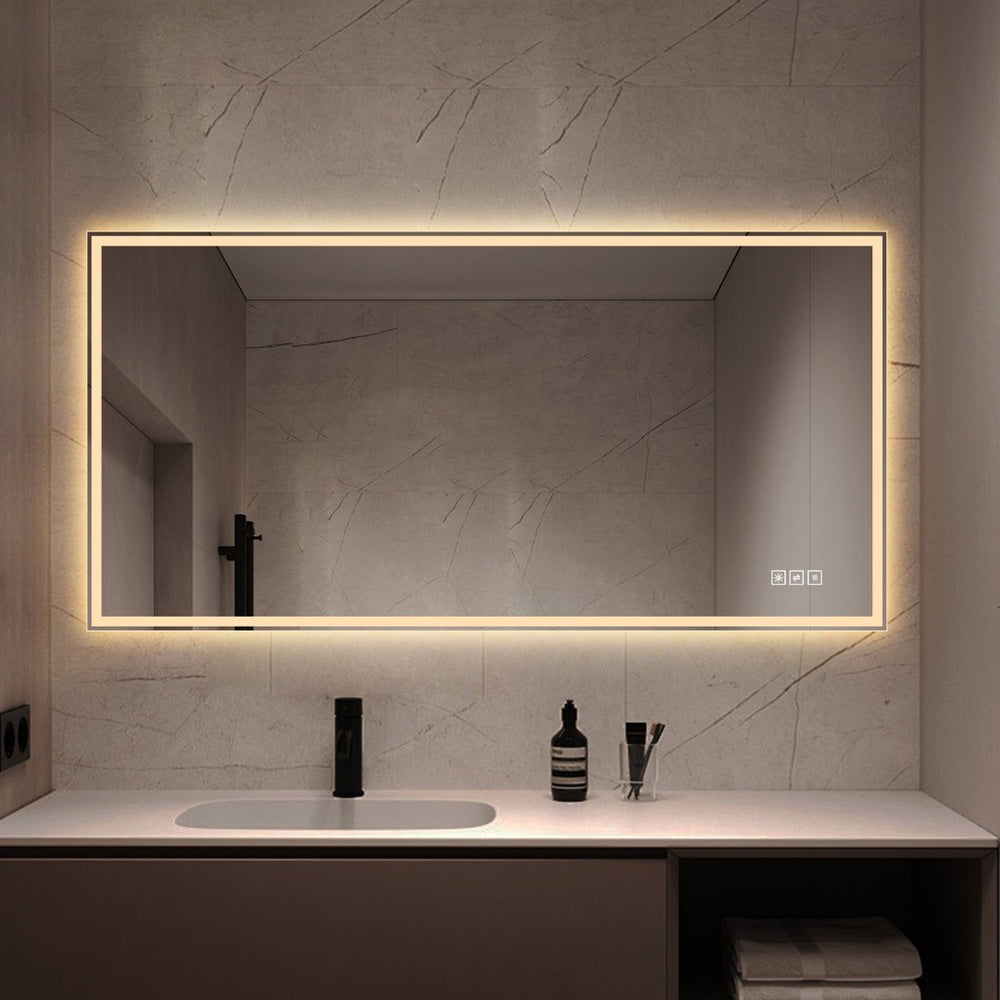 English Elm 48 in Led Vanity Wall Mirror Dimmable Anti-fog Copper-free Glass Spa Bath W2709P433629