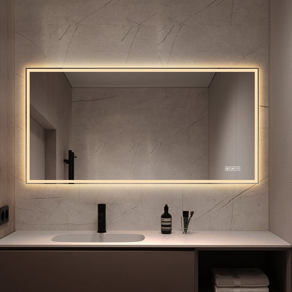 English Elm 48 in Led Vanity Wall Mirror Dimmable Anti-fog Copper-free Glass Spa Bath W2709P433629