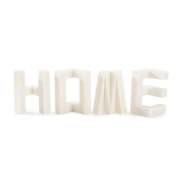 Howard Elliott "Home" Letter Statues In Pristine White - Modern Polyresin Decor For Stylish Home Upgrades White Polyresin 12383-howard-elliott