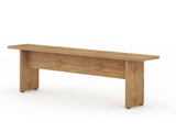 Manhattan Comfort NoMad Rustic - Country Dining Bench Nature 123GMC77