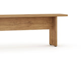 Manhattan Comfort NoMad Rustic - Country Dining Bench Nature 123GMC77