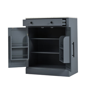 English Elm Topmax Modern Freestanding Kitchen Pantry Cabinet With Smart Storage & Style N717P221574E-GIGA