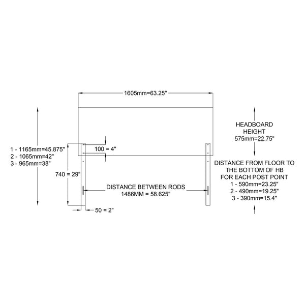 Baxton Studio Baxton Studio Emile Plush Navy Velvet Upholstered Headboard with Adjustable Height for Any Bedroom Queen Emile-Navy Blue Velvet-HB-Queen