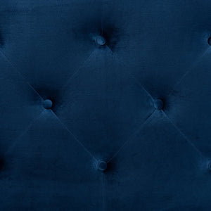 Baxton Studio Baxton Studio Leone Navy Blue Velvet King Size Headboard - Stylish Tufted Design for Modern Elegance Leone-Navy Blue Velvet-HB-King