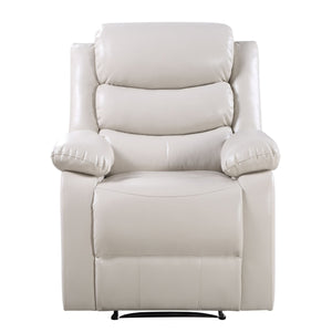 English Elm Beige Power Recliner with Individually Wrapped Coils, Pillow-Top Arms, Tight Cushions & Supportive Comfort B062P184509