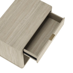 English Elm Evelyn 32" Nightstand In Natural Finish - Modern Minimalist Design With 1 Drawer & Open Shelf Storage B365P398519