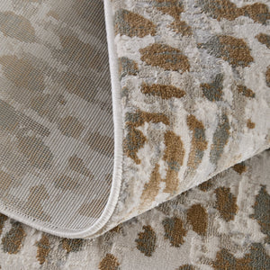 Feizy Rugs Waldor Modern Elegance High-low Pile Rug In Gold, Ivory & Gray - Perfect For Chic Home Decor Brown,Ivory,Tan Polypropylene,Polyester 7353837fbge000f05