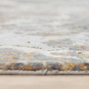 Alora Decor Lake Painted-Texture Rug In Lake Blue And Ivory — Eco-Friendly 100% Recycled Polyester, Durable Plush 5'2" x 7'9" 12412473100095279