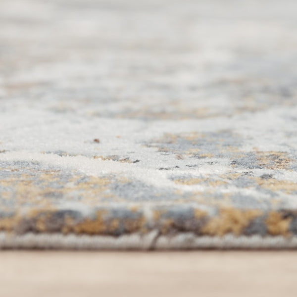 Alora Decor Lake Painted-Texture Rug In Lake Blue And Ivory — Eco-Friendly 100% Recycled Polyester, Durable Plush 5'2" x 7'9" 12412473100095279