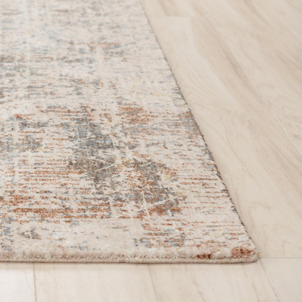 Alora Decor Lake Brown Eco-Friendly Rectangle Rug With Abstract Painterly Design, Durable Plush Recycled Polyester 9' x 12' 12412473304540912