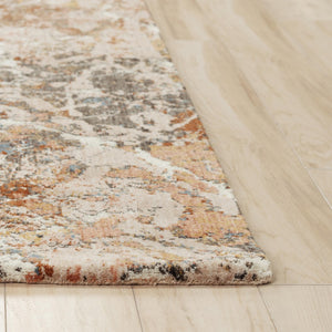 Alora Decor Lake Eco-Friendly Abstract Rug In Warm Brown, Ivory & Rust – Hand-Washed Recycled Polyester Plush Finish 10' x 13' 12412473404540113