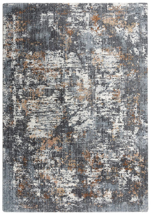 Alora Decor Lake Bold Abstract Area Rug In Blue And Rust Tones, Recycled Polyester, Hand‑Washed Softness And Durable Hybrid Construction For Modern To Traditional Spaces 10' x 13' 12412473500090113