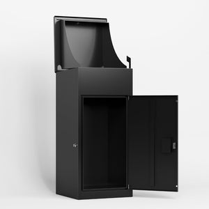 English Elm Package Delivery Box With Lock - Heavy-Duty Steel, Weather-Resistant, Anti-Theft Solution For Home/Office W396P278338-GIGA