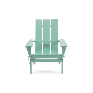 English Elm Zuma Solid Acacia Foldable Adirondack Chair Rustic Outdoor Lounger for Deck or Patio Mint 68319.00MNT