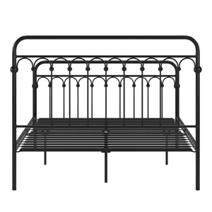 Gabrielle Arched Iron Platform Bed Elegant Metal Frame for Modern Bedroom Style
