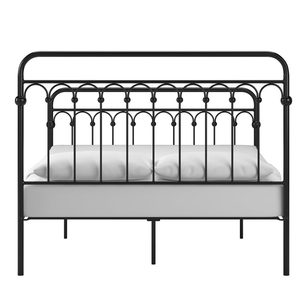 Gabrielle Arched Iron Platform Bed Elegant Metal Frame for Modern Bedroom Style